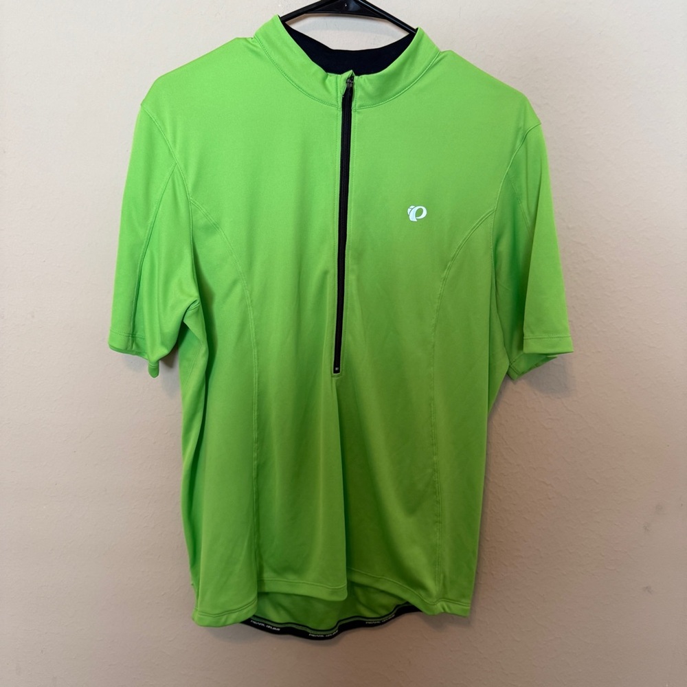Pearl Izumi Select Jersey Mens Cycling Green Half Zip Short Sleeve Medium